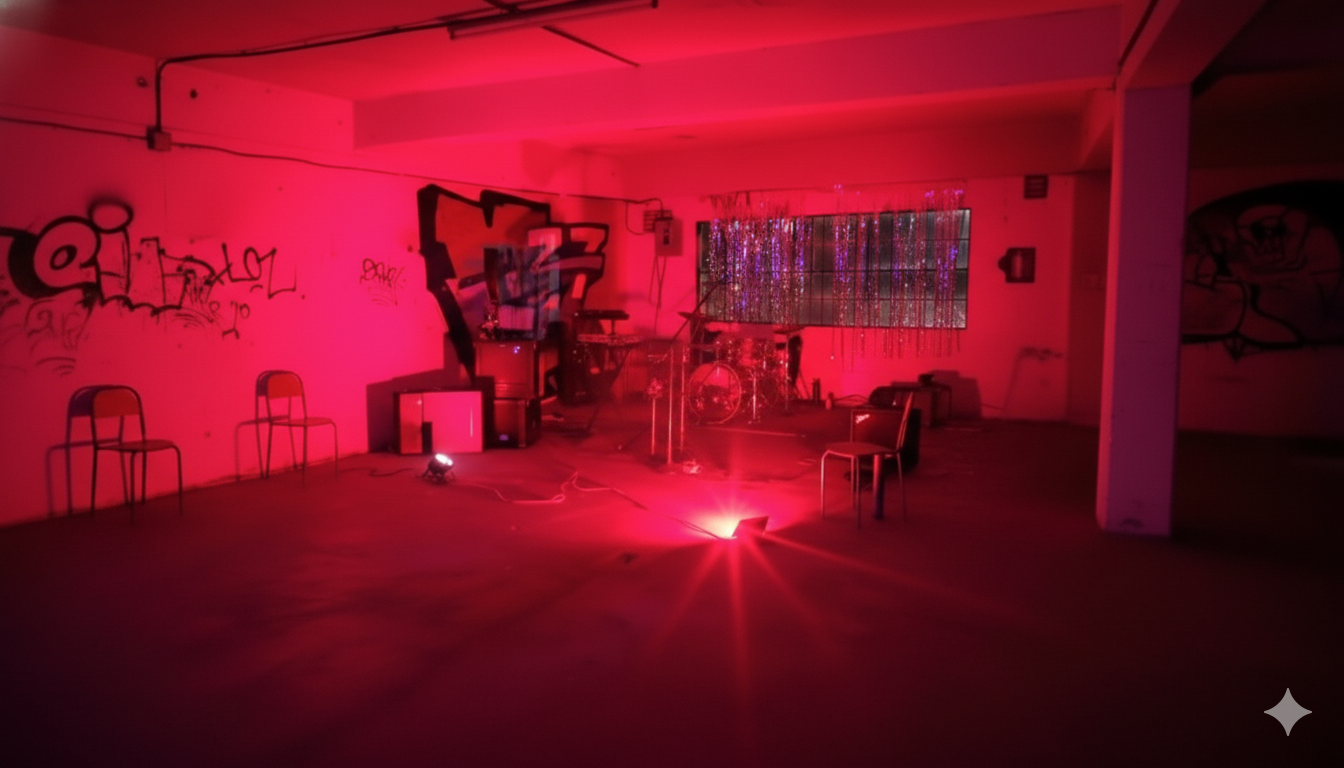 Escenario para eventos y música en vivo en Edificio Bertha