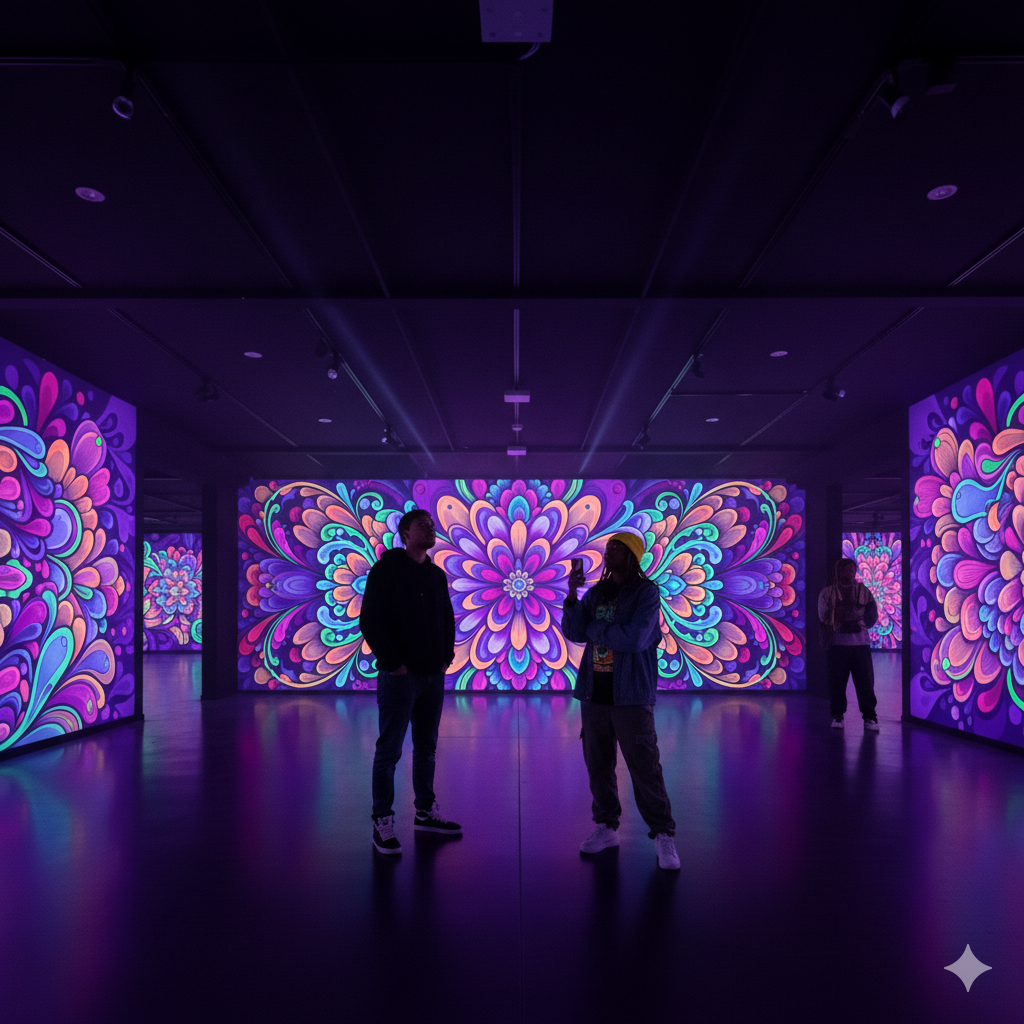 Interior de galería urbana en Edificio Bertha
